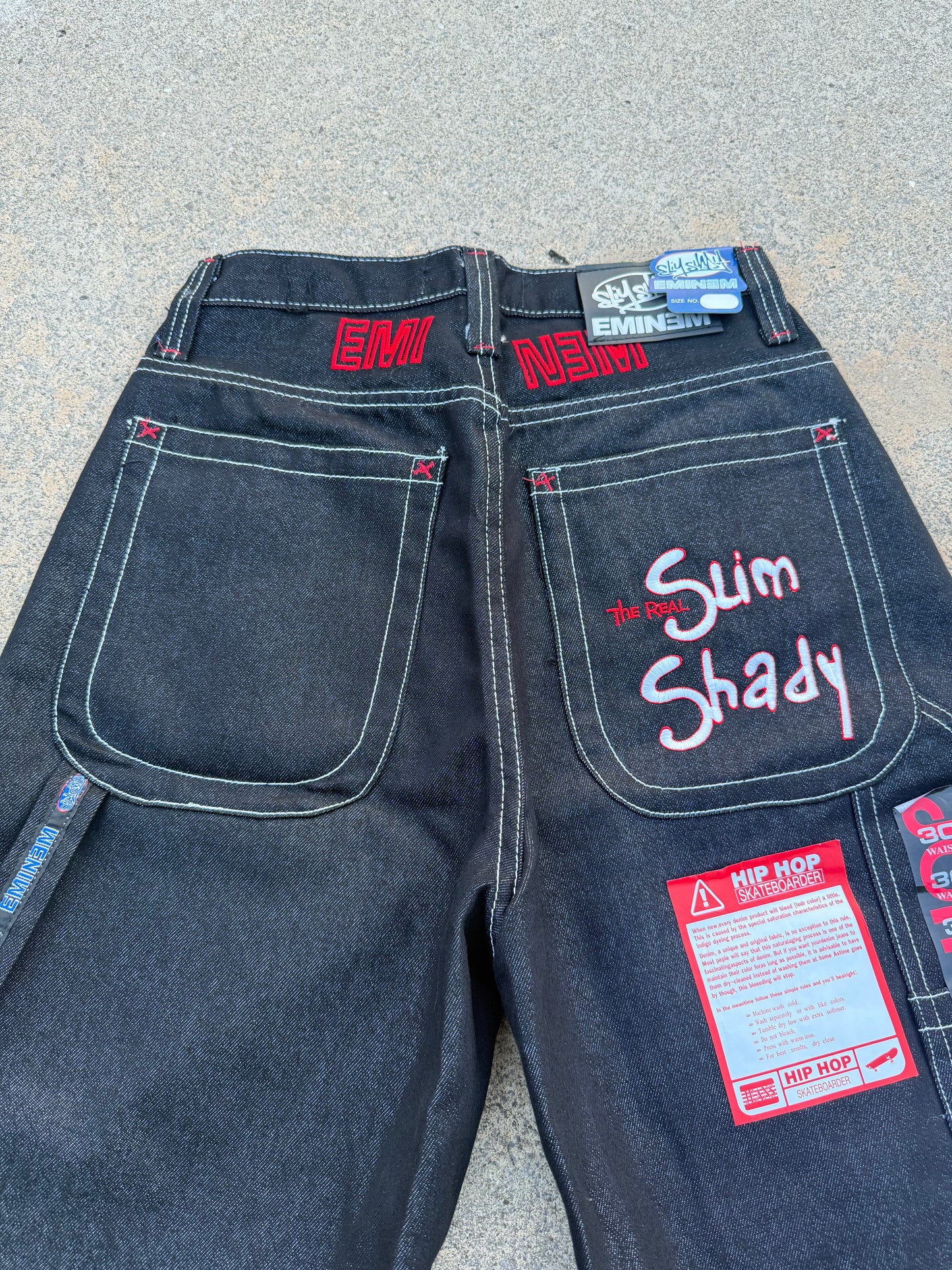 Eminem Denim Hip Hop Shorts