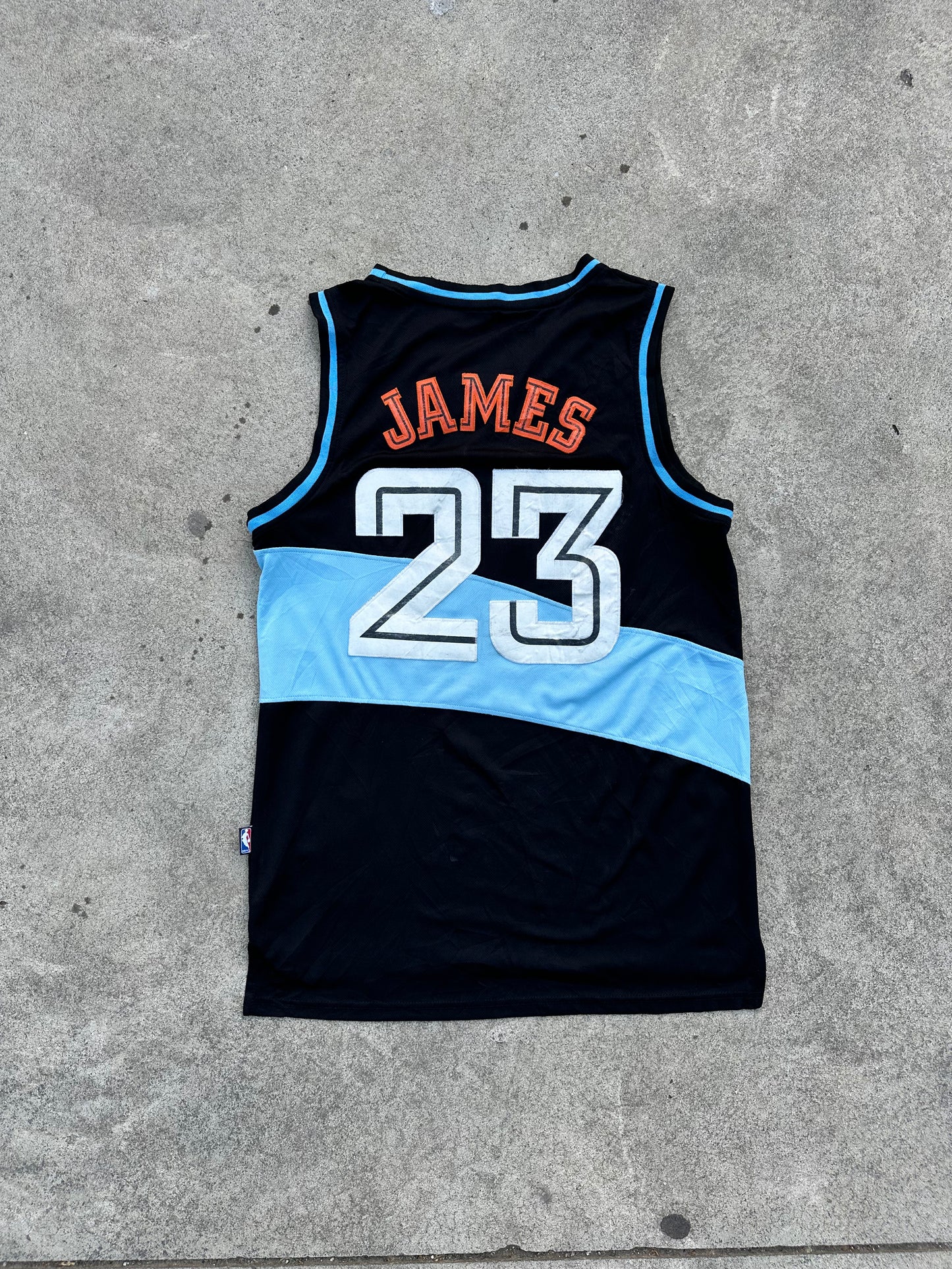 Adidas Hardwood Classics Cleveland Cavaliers LeBron James Blue Jersey
