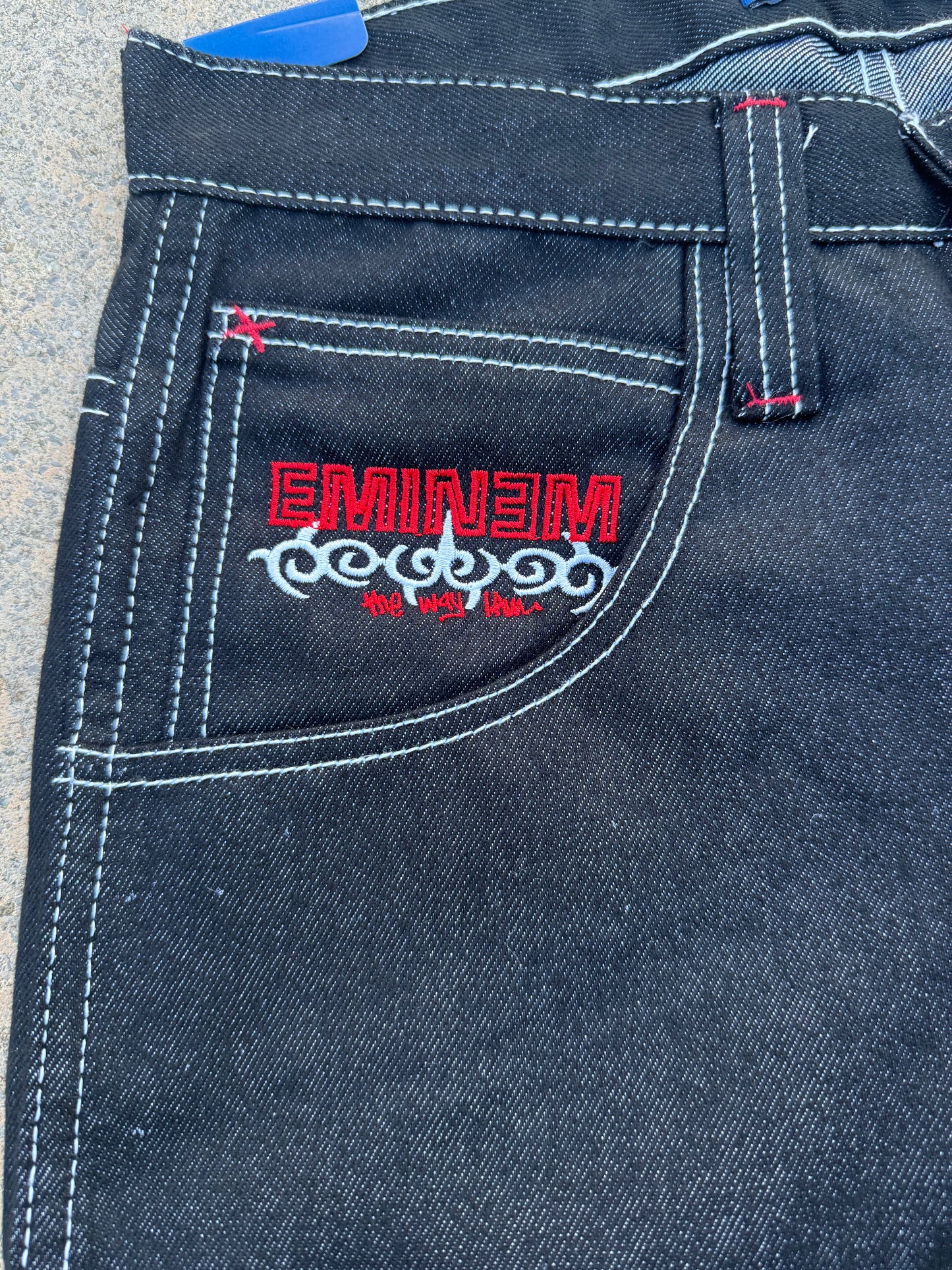 Eminem Denim Hip Hop Shorts