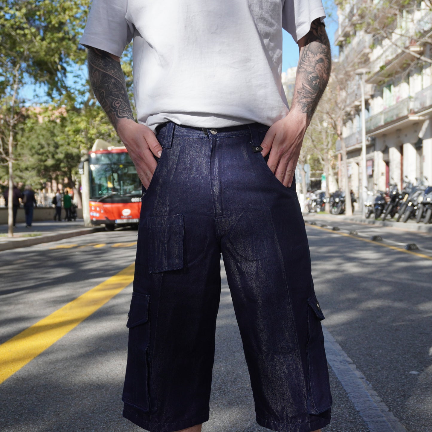 Hip Hop Shorts - Paco 88 | Edición Denim Indigo