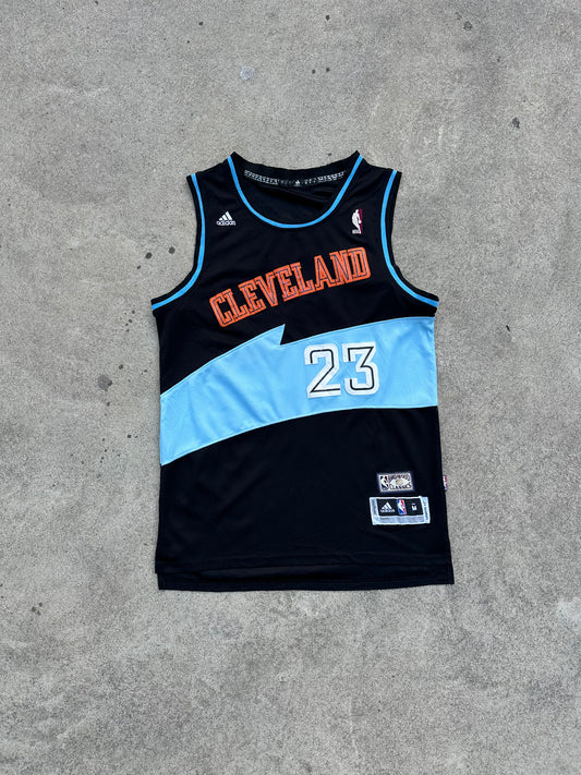 Adidas Hardwood Classics Cleveland Cavaliers LeBron James Blue Jersey